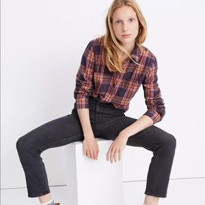 Madewell Flannel Classic Ex-Boyfriend Shirt in Edith Plaid